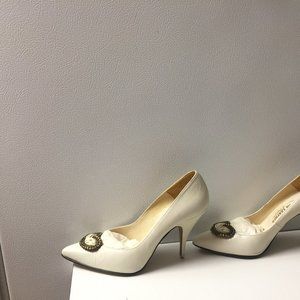 Pearl White Pumps